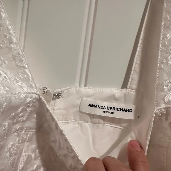 NWOT Amanda Uprichard white dress size medium - Picture 4 of 4